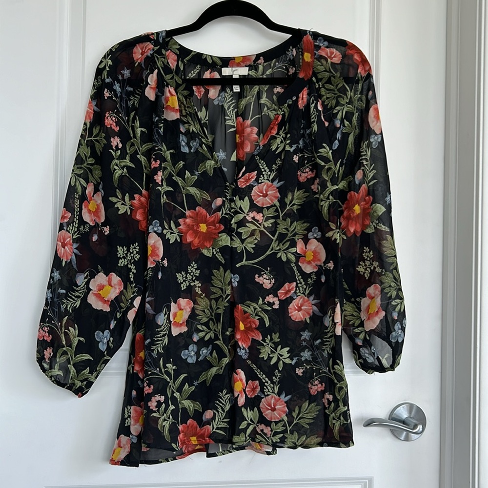 JOIE silk floral blouse
